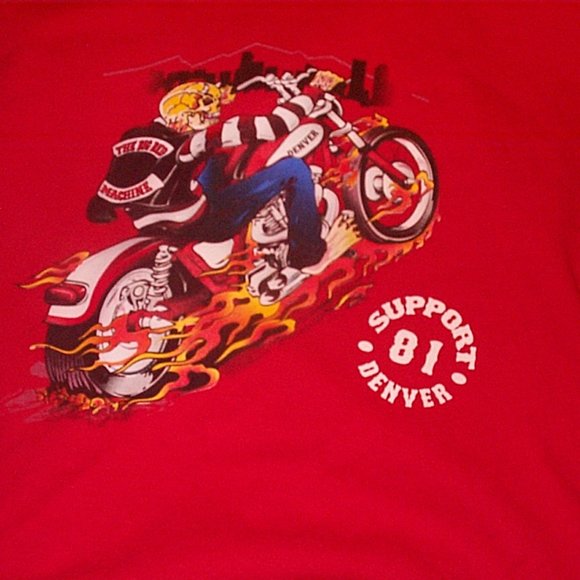 Support 81 Hooded Hoodie Sweatshirt 3X Denver Big Red Machine - Picture 2 of 5